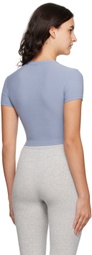 SKIMS Blue Soft Lounge Cropped T-Shirt
