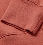Maison Kitsuné - Logo-Embroidered Loopback Cotton-Jersey Sweatshirt - Pink