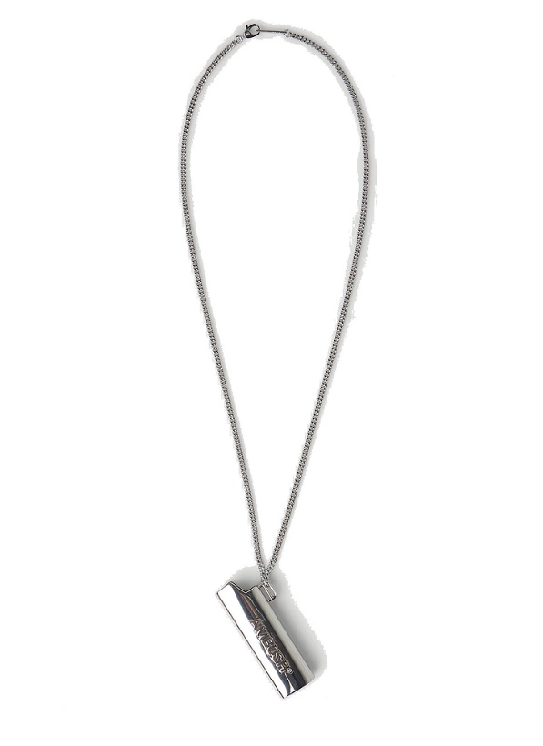 Photo: Logo Lighter Case Necklace in Silver