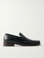 Acne Studios - Boafer Embellished Leather Loafers - Black
