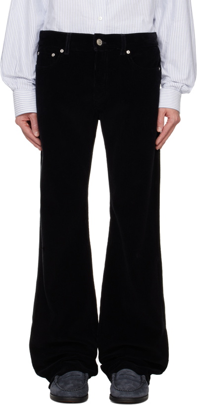 Photo: Bally Black Flared Corduroy Trousers