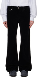 Bally Black Flared Corduroy Trousers