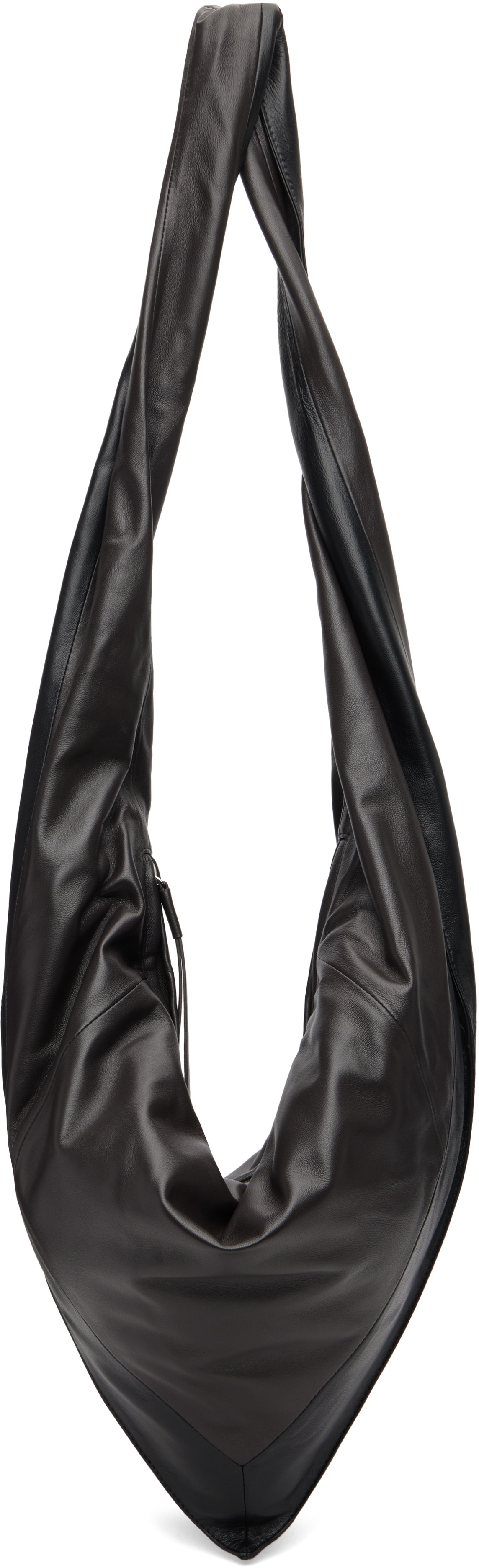 LEMAIRE Black Small Scarf Extended Handle Bag