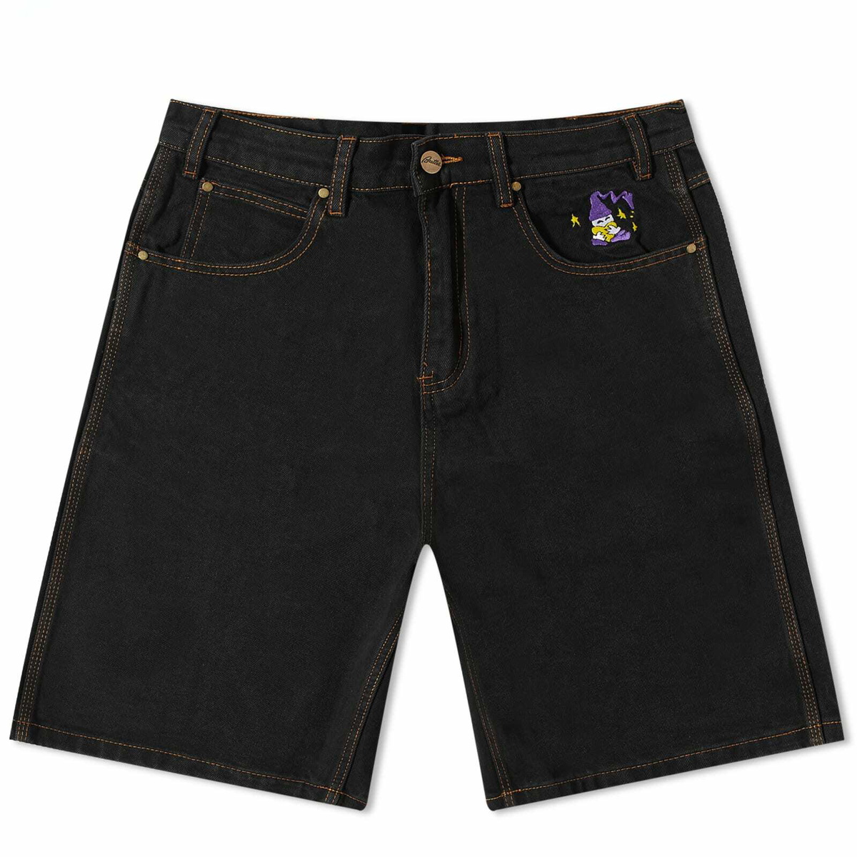 Butter Goods Men's Wizard Denim Shorts in Washed Black Butter Goods