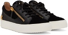 Giuseppe Zanotti Black Camoscio Sneakers