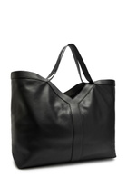 Saint Laurent Y Maxi Leather Tote bag - Black - One Size