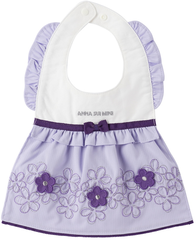 Photo: ANNA SUI MINI SSENSE Exclusive Baby Purple Bib