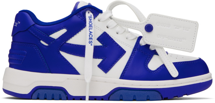 Photo: Off-White Blue & White Out Of Office Sneakers