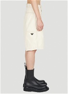 Prada - Bull Denim Shorts in Cream