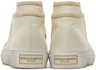 Dolce & Gabbana Beige Vintage Re-Edition Sneakers