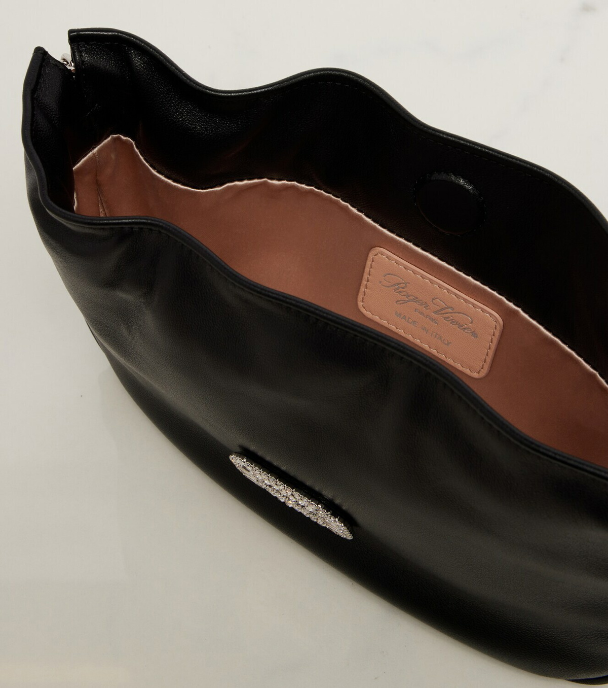 Roger Vivier Pilgrim Micro leather shoulder bag
