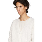 Thom Browne Off-White Funmix Classic V-Neck Cardigan