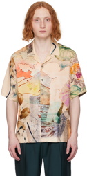 Paul Smith Tan Printed Shirt