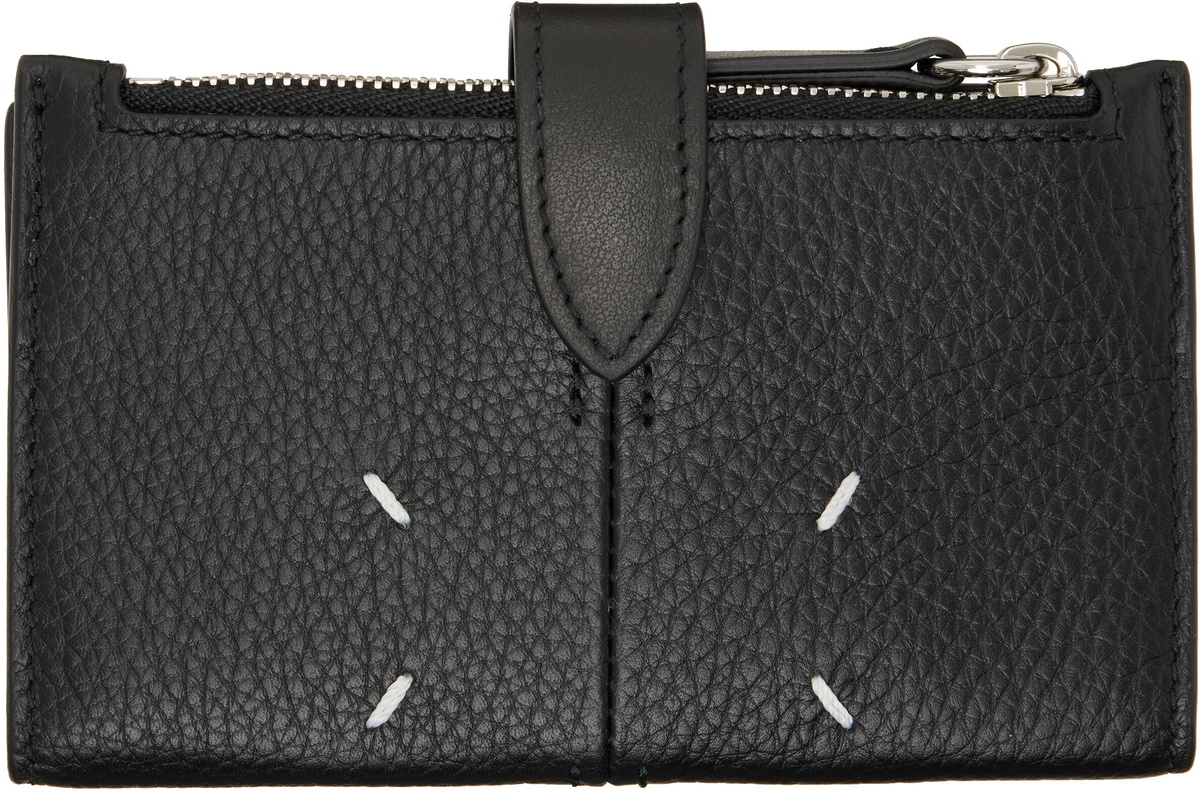 Maison Margiela Black Four Stitches Passport Holder Maison Margiela