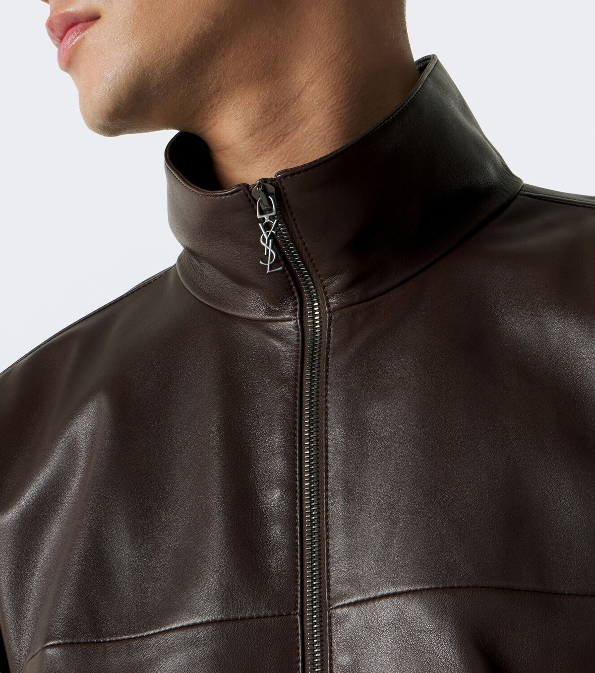 Saint Laurent Leather blouson jacket