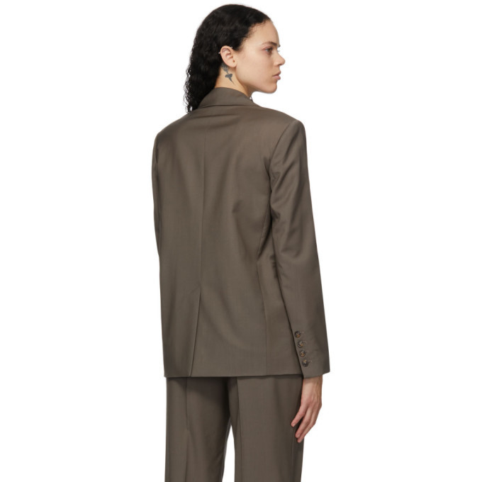 Loulou Studio Grey Tatakoto Double Breasted Blazer Loulou Studio