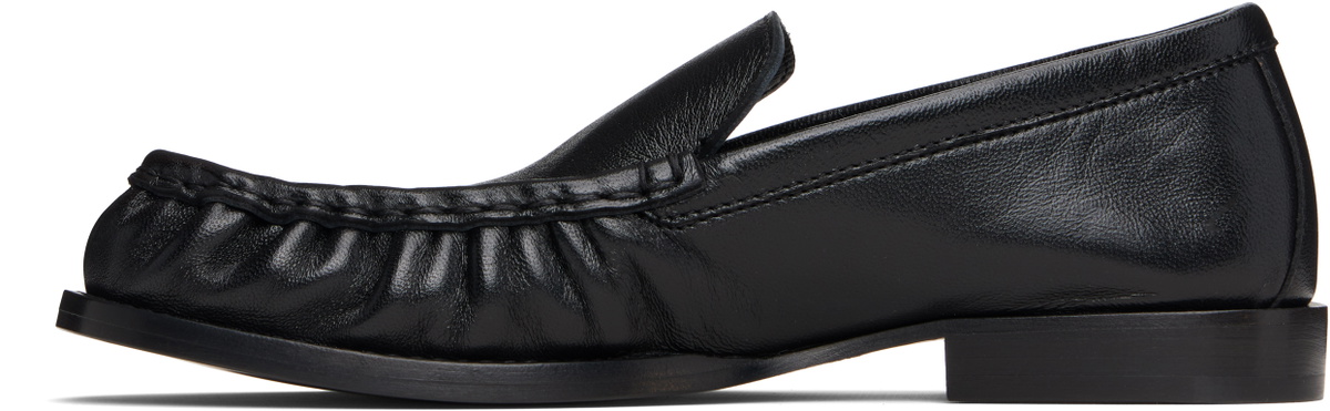 Dries Van Noten Black Leather Loafers