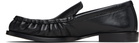 Dries Van Noten Black Leather Loafers