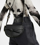 Loewe - Gate Dual Mini leather and jacquard shoulder bag