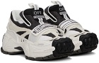 Off-White White & Black Glove Slip On Sneakers