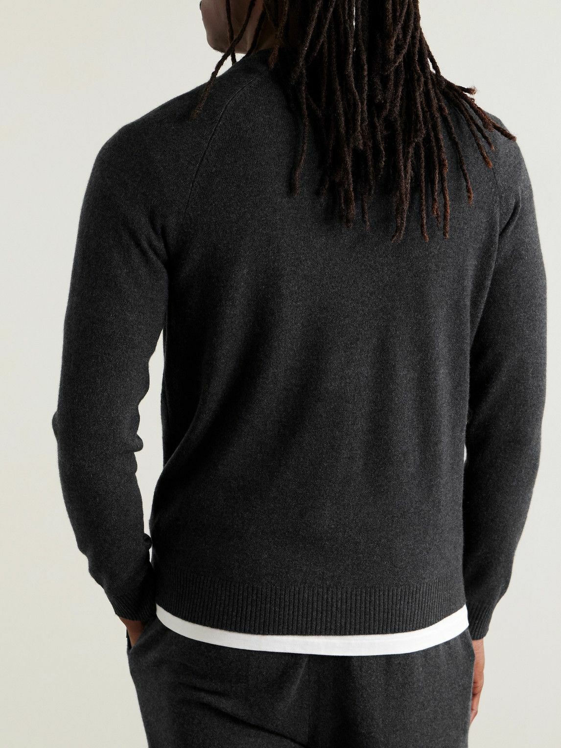 Derek Rose - Finley Cashmere Sweater - Gray