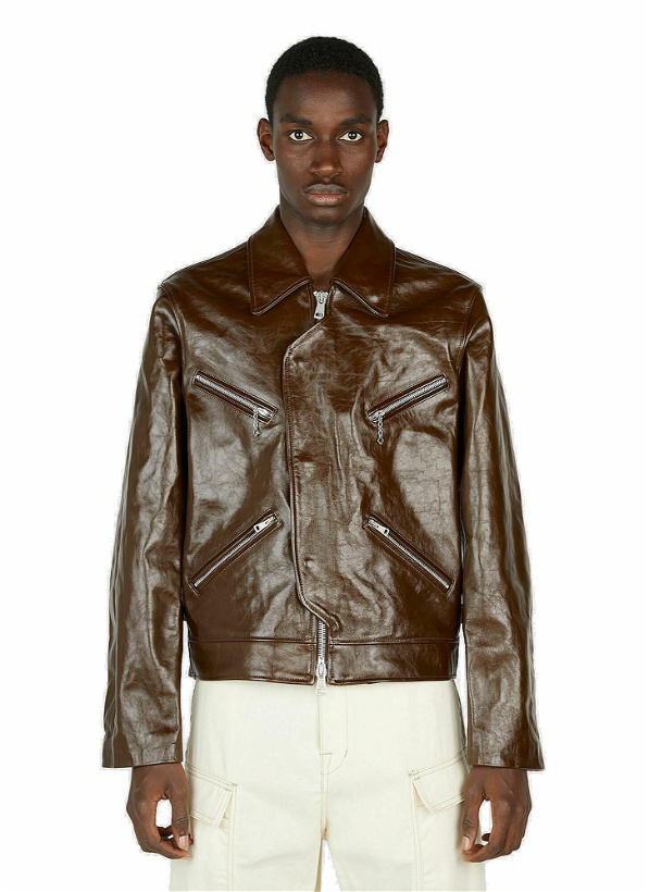 Photo: Our Legacy - Demon Leather Jacket in Brown