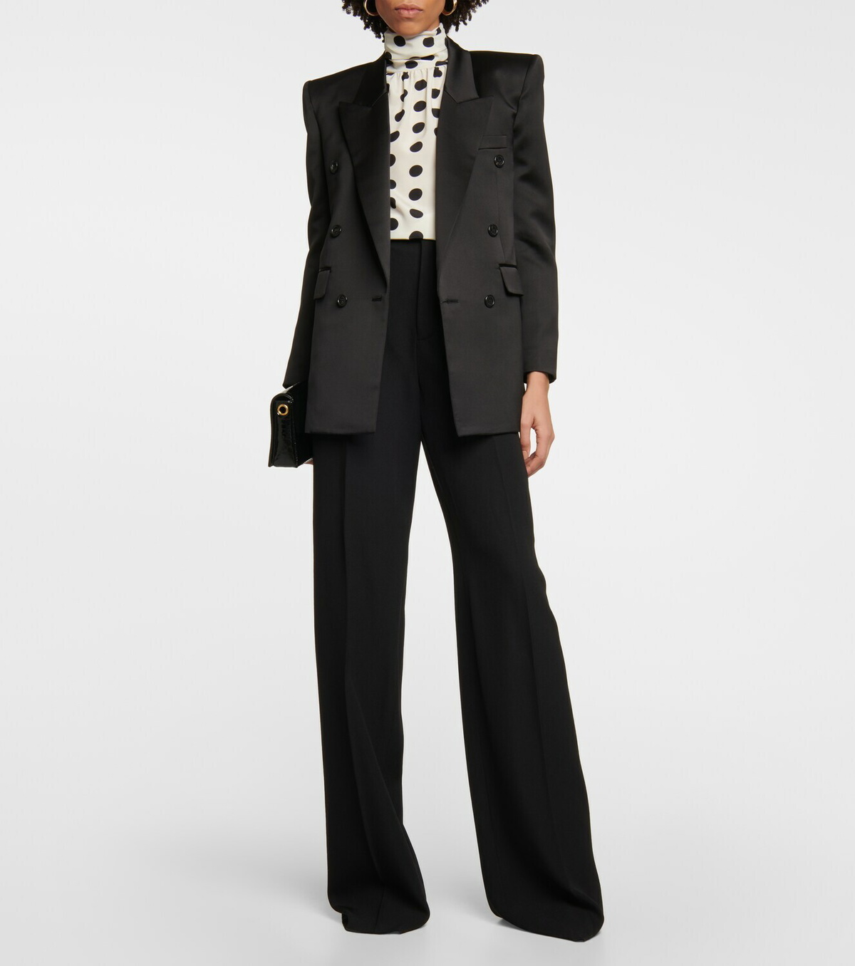 Saint Laurent - Double-breasted silk tuxedo blazer Saint Laurent