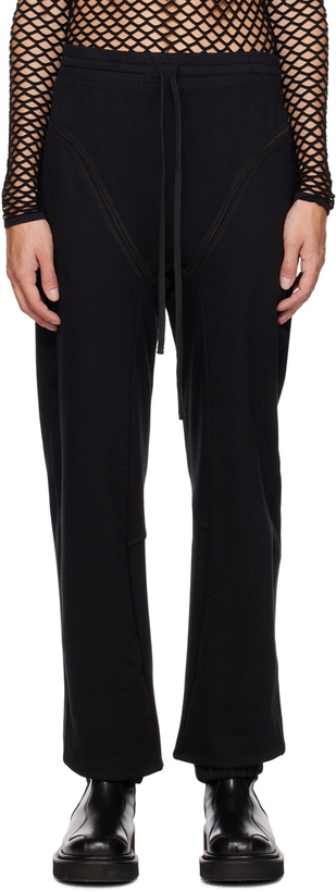 Photo: Parnell Mooney SSENSE Exclusive Black V-Line Lounge Pants