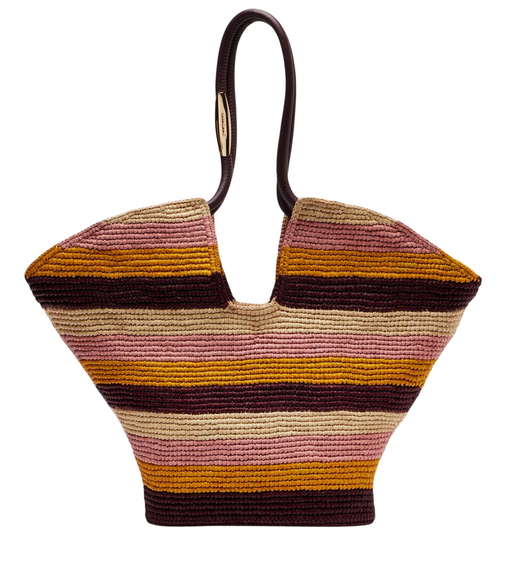 Photo: Zimmermann Goldentime Large raffia tote bag