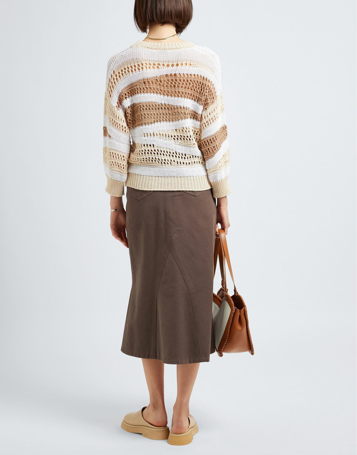 Peserico Womens Sweater Camel