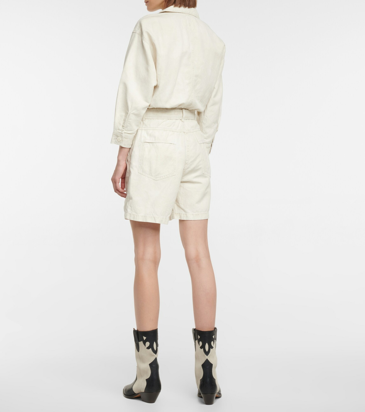 Citizens of Humanity - Willa cotton and linen playsuit