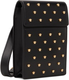 Versace Black Mini 'La Medusa' Stud Pouch