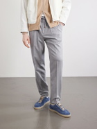 Brunello Cucinelli - Coda di Rondine Suede Sneakers - Blue