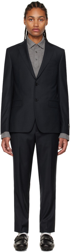 Photo: ZEGNA Navy Tailored Suit Jacket