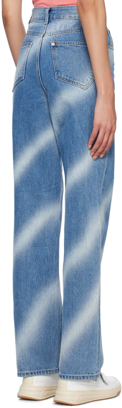 Kijun Blue Airbrushed Jeans