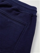 Brunello Cucinelli - Straight-Leg Cotton-Blend Jersey Sweatpants - Blue