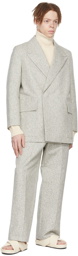 Jil Sander SSENSE Exclusive Beige & Black Straight-Leg Trousers