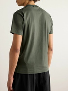 Stone Island - Logo-Appliquéd Garment-Dyed Cotton-Jersey T-Shirt - Green