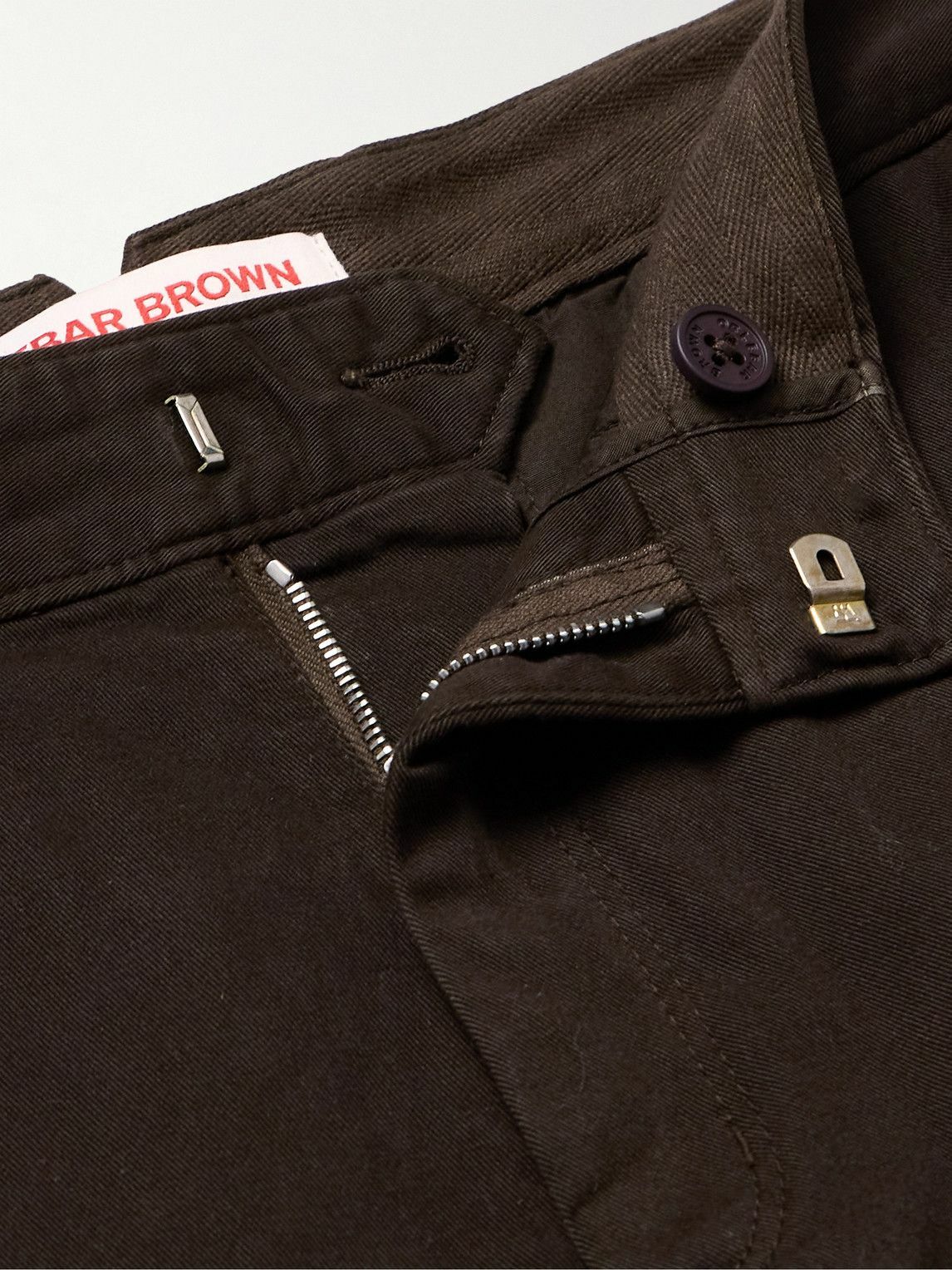 Orlebar Brown - Fallon Straight-Leg Cotton-Blend Twill Trousers - Brown