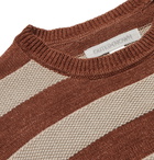 Outerknown - Water-Less Striped Organic Cotton Sweater - Red