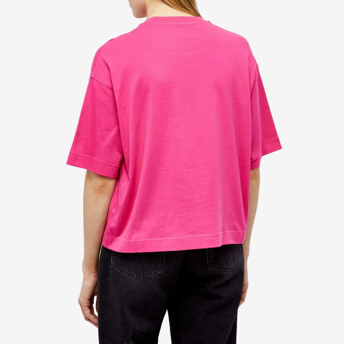 Moncler Women's Rainbow Logo T-Shirt in Pink Moncler