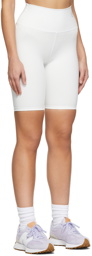 HÉROS White Recycled Italian Scuba Sport Shorts