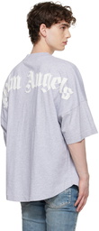 Palm Angels Gray Logo T-Shirt