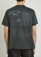 Our Legacy Box Printed Cotton T-shirt Black