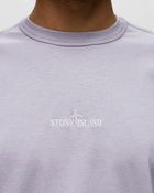 Stone Island Tee 20/1 Cotton Jersey, Garment Dyed Purple - Mens - Shortsleeves