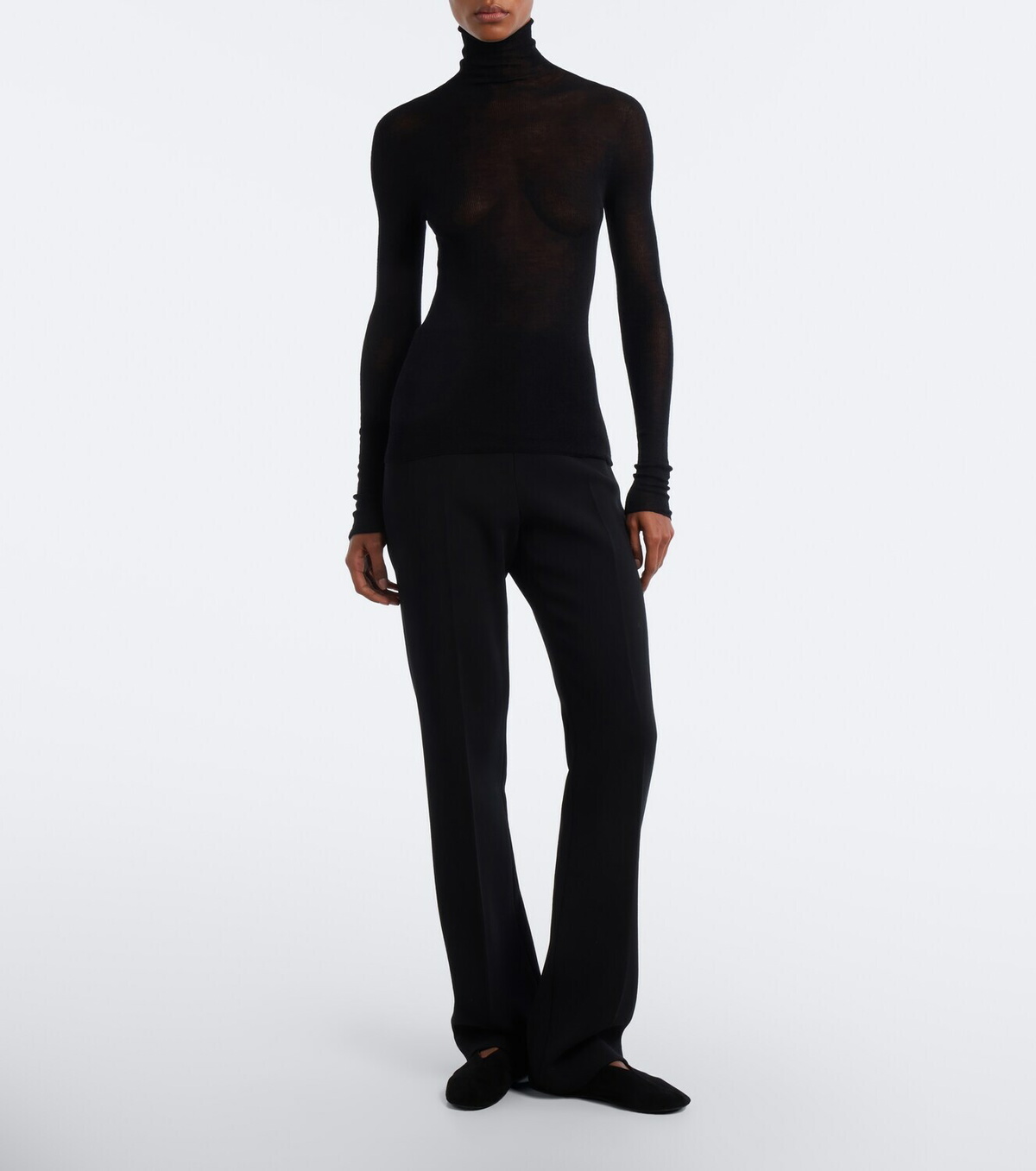 The Row Arp cashmere turtleneck sweater