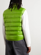 Moncler - Aube Slim-Fit Logo-Appliquéd Quilted Shell Down Gilet - Green