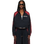 WILLY CHAVARRIA Black & Red 'Casa De Chavarria' Tape Jacket