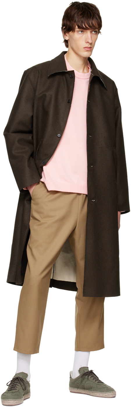 Camiel Fortgens Pink Raw Collar Sweater