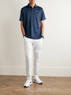 Nike Golf - Tour Logo-Print Dri-FIT Jacquard Polo Shirt - Blue